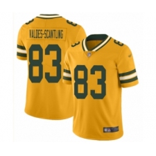Women's Green Bay Packers #83 Marquez Valdes-Scantling Limited Gold Inverted Legend Football Jersey