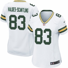 Women's Nike Green Bay Packers #83 Marquez Valdes-Scantling Game White NFL Jersey