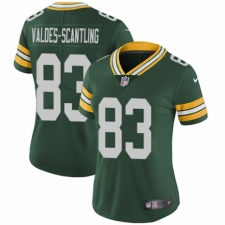 Women's Nike Green Bay Packers #83 Marquez Valdes-Scantling Green Team Color Vapor Untouchable Limited Player NFL Jersey