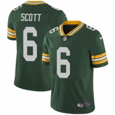Men's Nike Green Bay Packers #6 JK Scott Green Team Color Vapor Untouchable Limited Player NFL Jersey