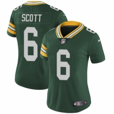 Women's Nike Green Bay Packers #6 JK Scott Green Team Color Vapor Untouchable Limited Player NFL Jersey