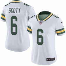 Women's Nike Green Bay Packers #6 JK Scott White Vapor Untouchable Elite Player NFL Jersey