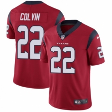 Men's Nike Houston Texans #22 Aaron Colvin Red Alternate Vapor Untouchable Limited Player NFL Jersey