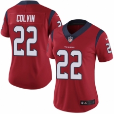 Women's Nike Houston Texans #22 Aaron Colvin Red Alternate Vapor Untouchable Elite Player NFL Jersey