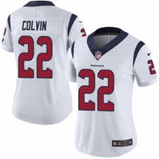 Women's Nike Houston Texans #22 Aaron Colvin White Vapor Untouchable Elite Player NFL Jersey