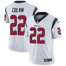 Youth Nike Houston Texans #22 Aaron Colvin White Vapor Untouchable Elite Player NFL Jersey