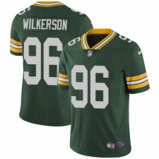 Youth Nike Green Bay Packers #96 Muhammad Wilkerson Green Team Color Vapor Untouchable Elite Player NFL Jersey