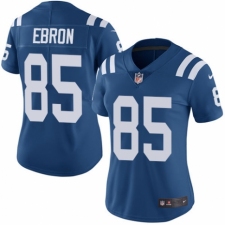 Women's Nike Indianapolis Colts #85 Eric Ebron Royal Blue Team Color Vapor Untouchable Elite Player NFL Jersey
