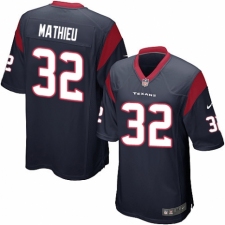 Men's Nike Houston Texans #32 Tyrann Mathieu Game Navy Blue Team Color NFL Jersey