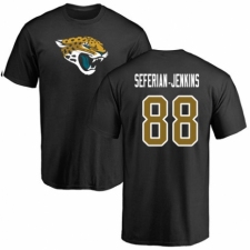 NFL Nike Jacksonville Jaguars #88 Austin Seferian-Jenkins Black Name & Number Logo T-Shirt