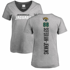 NFL Women's Nike Jacksonville Jaguars #88 Austin Seferian-Jenkins Ash Backer T-Shirt