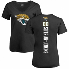 NFL Women's Nike Jacksonville Jaguars #88 Austin Seferian-Jenkins Black Backer V-Neck T-Shirt
