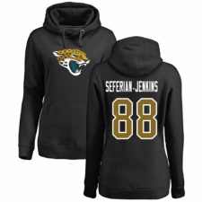 NFL Women's Nike Jacksonville Jaguars #88 Austin Seferian-Jenkins Black Name & Number Logo Pullover Hoodie