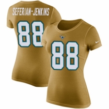 NFL Women's Nike Jacksonville Jaguars #88 Austin Seferian-Jenkins Gold Rush Pride Name & Number T-Shirt