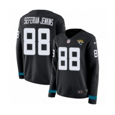Women's Nike Jacksonville Jaguars #88 Austin Seferian-Jenkins Limited Black Therma Long Sleeve NFL Jersey