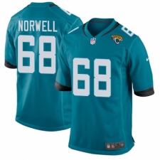 Men's Nike Jacksonville Jaguars #68 Andrew Norwell Game Black Alternate NFL Jersey