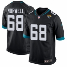 Men's Nike Jacksonville Jaguars #68 Andrew Norwell Game Teal Green Team Color NFL Jersey