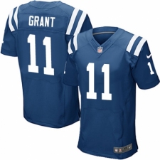 Men's Nike Indianapolis Colts #11 Ryan Grant Elite Royal Blue Team Color NFL Jersey