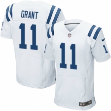 Men's Nike Indianapolis Colts #11 Ryan Grant Elite White NFL Jersey