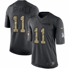 Men's Nike Indianapolis Colts #11 Ryan Grant Limited Black 2016 Salute to Service NFL Jersey