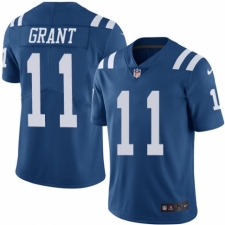 Men's Nike Indianapolis Colts #11 Ryan Grant Limited Royal Blue Rush Vapor Untouchable NFL Jersey