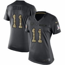 Women's Nike Indianapolis Colts #11 Ryan Grant Limited Black 2016 Salute to Service NFL Jersey