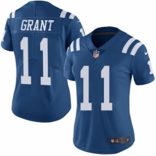 Women's Nike Indianapolis Colts #11 Ryan Grant Limited Royal Blue Rush Vapor Untouchable NFL Jersey