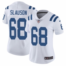 Women's Nike Indianapolis Colts #68 Matt Slauson Royal Blue Team Color Vapor Untouchable Elite Player NFL Jersey