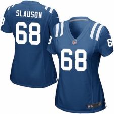 Youth Nike Indianapolis Colts #68 Matt Slauson Royal Blue Team Color Vapor Untouchable Elite Player NFL Jersey
