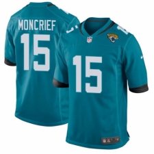 Men's Nike Jacksonville Jaguars #15 Donte Moncrief Game Black Alternate NFL Jersey