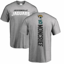 NFL Nike Jacksonville Jaguars #15 Donte Moncrief Ash Backer T-Shirt
