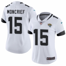 Women's Nike Jacksonville Jaguars #15 Donte Moncrief White Vapor Untouchable Limited Player NFL Jersey