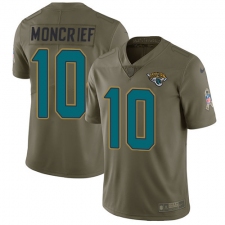 Youth Nike Jacksonville Jaguars #10 Donte Moncrief Limited Olive 2017 Salute to Service NFL Jersey
