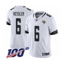 Men's Jacksonville Jaguars #6 Cody Kessler White Vapor Untouchable Limited Player 100th Season Football Jersey