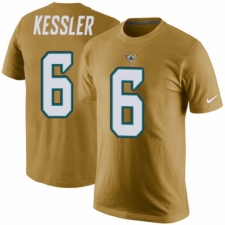 NFL Men's Nike Jacksonville Jaguars #6 Cody Kessler Gold Rush Pride Name & Number T-Shirt