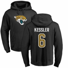 NFL Nike Jacksonville Jaguars #6 Cody Kessler Black Name & Number Logo Pullover Hoodie