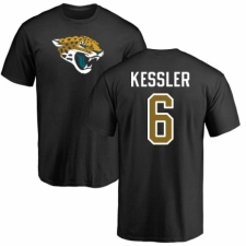 NFL Nike Jacksonville Jaguars #6 Cody Kessler Black Name & Number Logo T-Shirt
