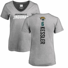 NFL Women's Nike Jacksonville Jaguars #6 Cody Kessler Ash Backer T-Shirt