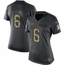 Women's Nike Jacksonville Jaguars #6 Cody Kessler Limited Black 2016 Salute to Service NFL Jersey