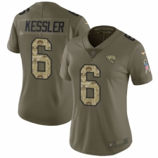 Women's Nike Jacksonville Jaguars #6 Cody Kessler Limited Olive/Camo 2017 Salute to Service NFL Jersey