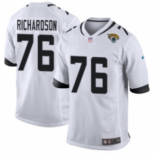 Men's Nike Jacksonville Jaguars #76 Will Richardson Game White NFL Jersey
