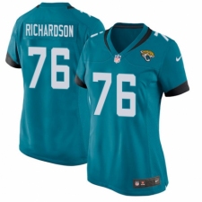 Women's Nike Jacksonville Jaguars #76 Will Richardson Game Black Alternate NFL Jersey