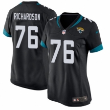 Women's Nike Jacksonville Jaguars #76 Will Richardson Game Teal Green Team Color NFL Jersey