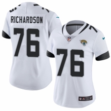 Women's Nike Jacksonville Jaguars #76 Will Richardson White Vapor Untouchable Limited Player NFL Jersey