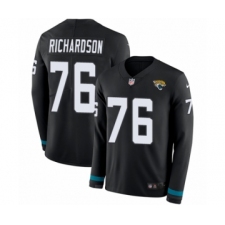 Youth Nike Jacksonville Jaguars #76 Will Richardson Limited Black Therma Long Sleeve NFL Jersey