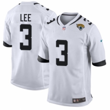 Men's Nike Jacksonville Jaguars #3 Tanner Lee Game White NFL Jersey