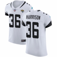 Men's Nike Jacksonville Jaguars #36 Ronnie Harrison White Vapor Untouchable Elite Player NFL Jersey