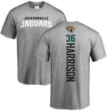 NFL Nike Jacksonville Jaguars #36 Ronnie Harrison Ash Backer T-Shirt