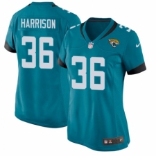 Women's Nike Jacksonville Jaguars #36 Ronnie Harrison Game Black Alternate NFL Jersey