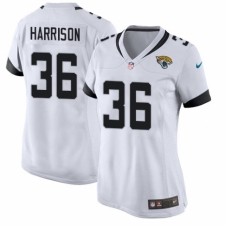 Women's Nike Jacksonville Jaguars #36 Ronnie Harrison Game White NFL Jersey